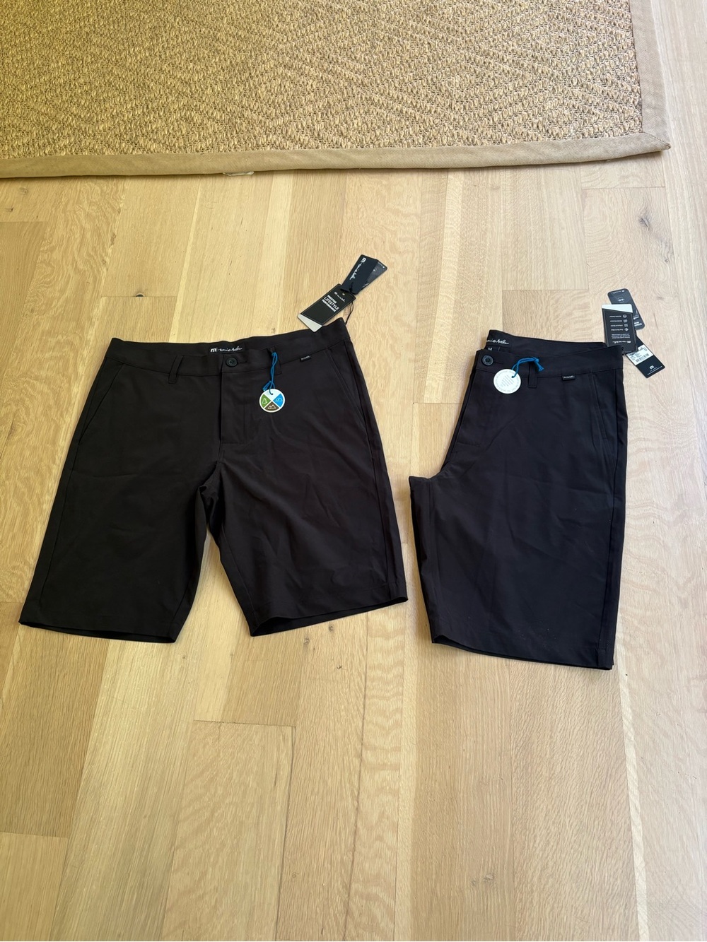 Travis Mathew Black Flat Front Men's Shorts